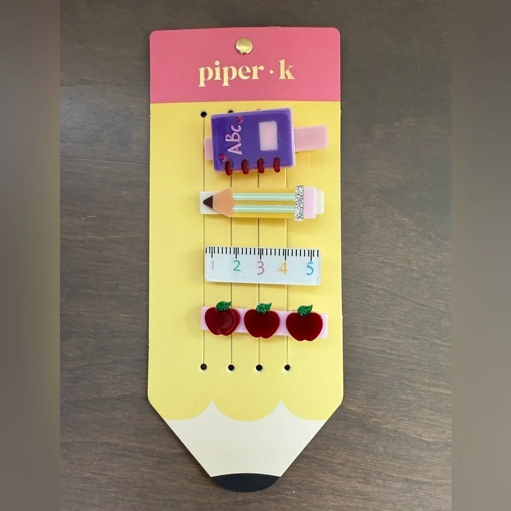 NWT • Viral Piper Kids 4 Piece Hair Clip Set - Picture 1 of 3